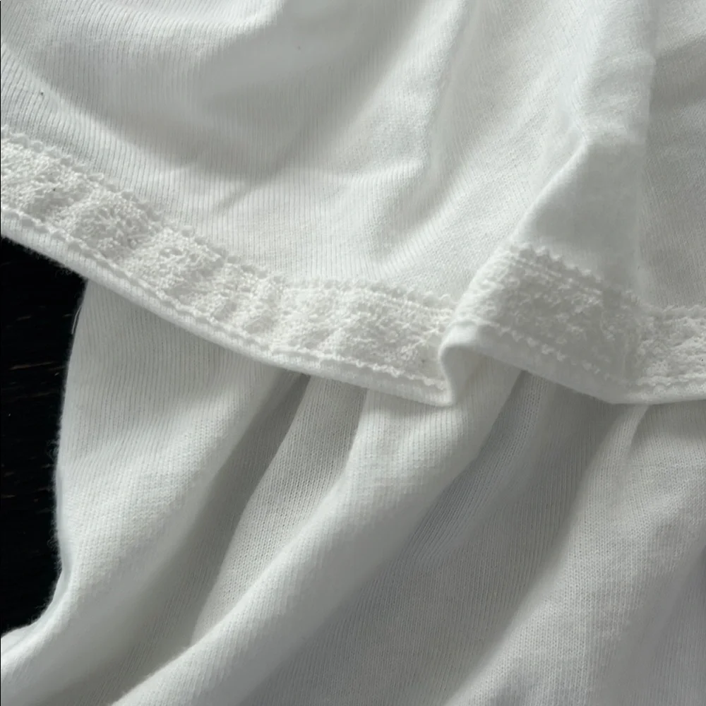 White Ruffled Kids Top - Picture 4 of 5